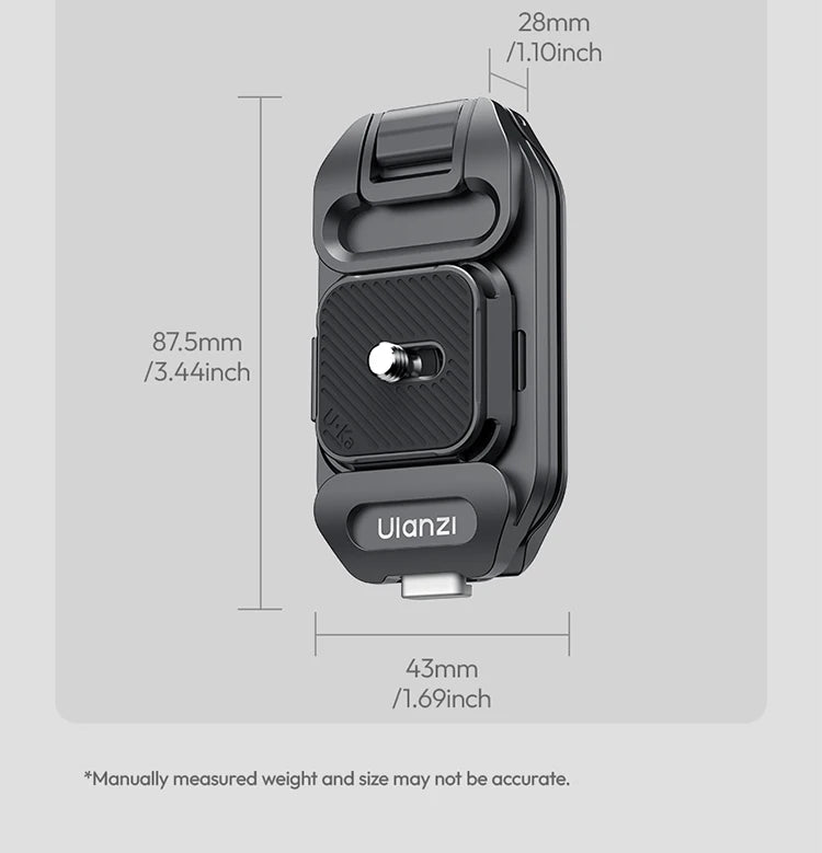 Ulanzi UKA07 Backpack Camera Clip Mount Strap Clamp Kit Universal Quick Release Plate For Arca Swiss F38 DSLR Sony Nikon Camera