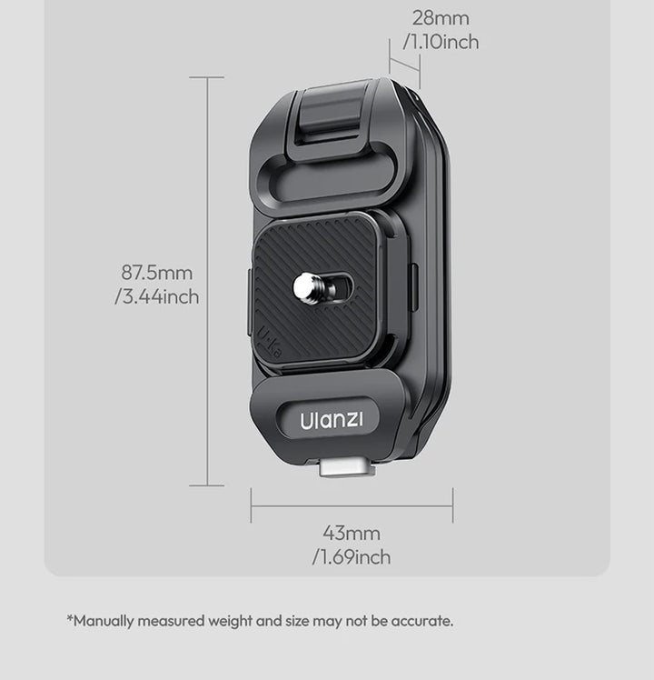 Ulanzi UKA07 Backpack Camera Clip Mount Strap Clamp Kit Universal Quick Release Plate For Arca Swiss F38 DSLR Sony Nikon Camera