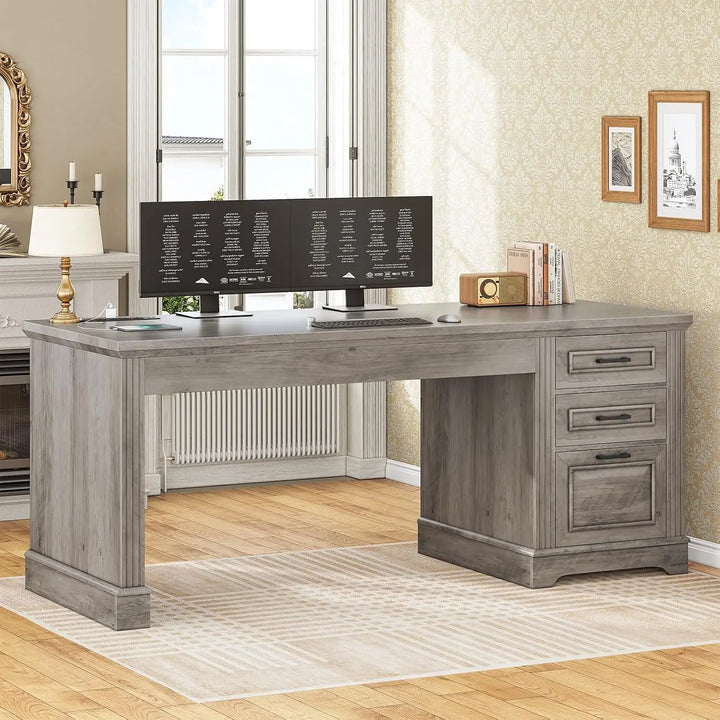 Executive Office Desk with Storage