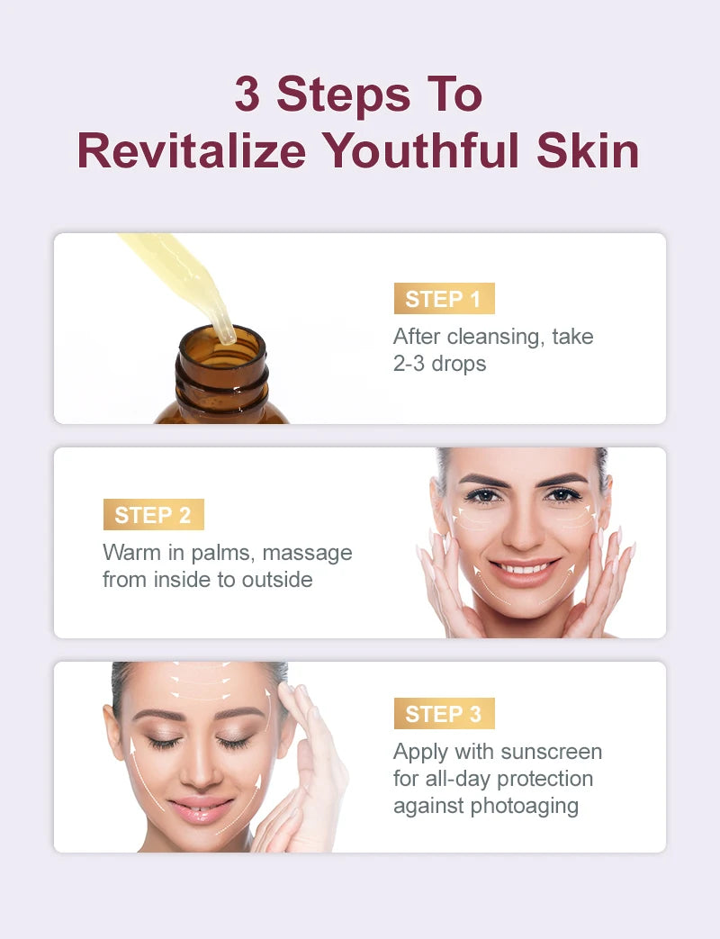 Retinol Anti Wrinkle Aging Face Serum Smooth Moisturizing Fade Fine Line Firming Nourishing Essence Moisturiz Facial Serum