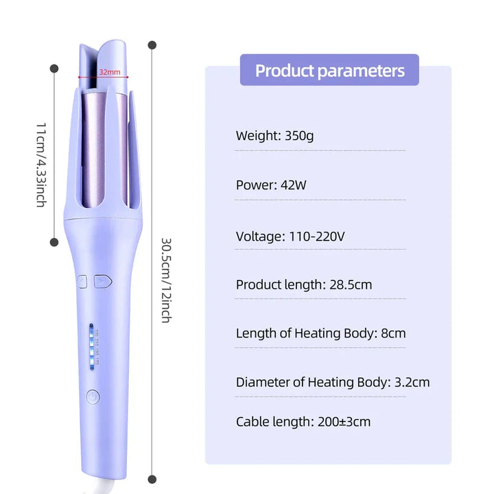 Tinsol 2-in-1 Automatic Hair Curler