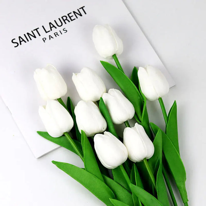5 Bundles Real Touch Artificial Tulips
