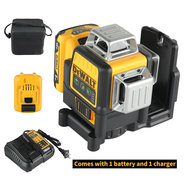 NEWDEWALT DW089LG 12 lines Laser Level 360 Self-Leveling Laser Level Horizontal And Vertical 12V Battery Tool Cross Line