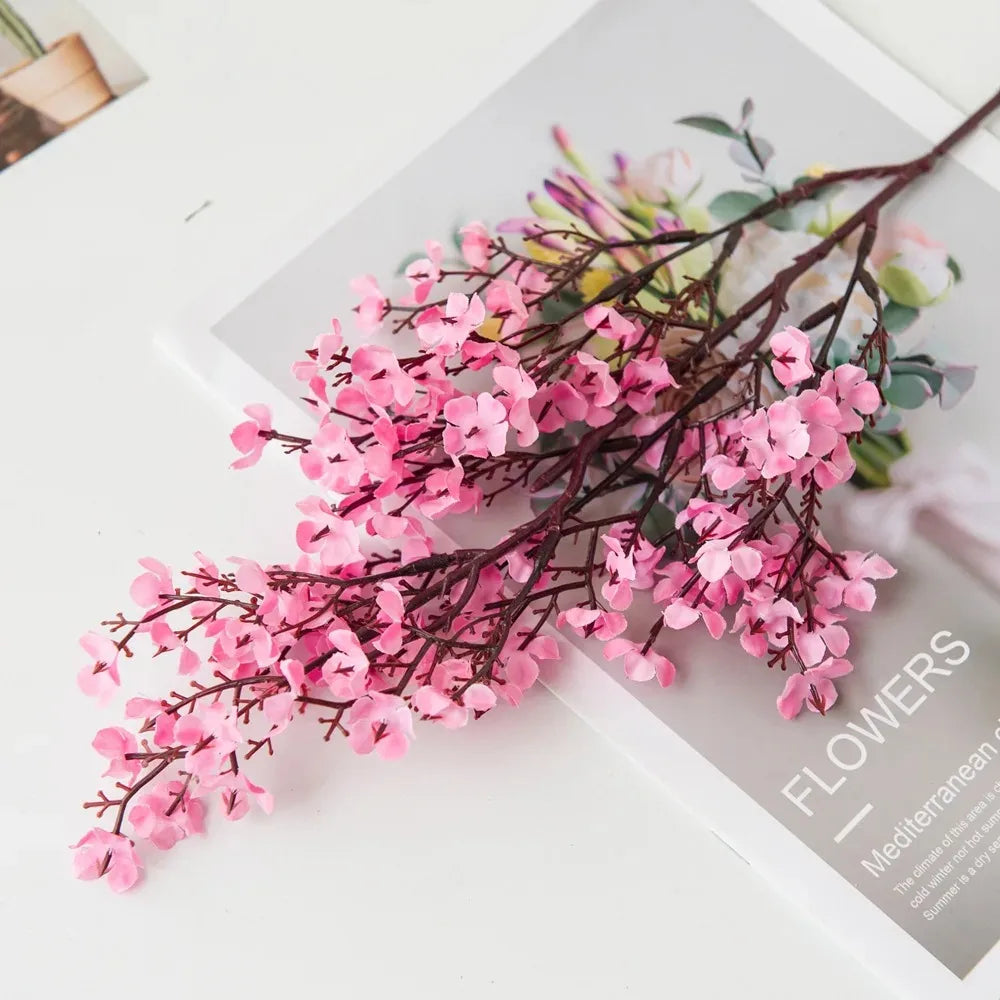 Artificial Cherry Gypsophila Fake Flowers