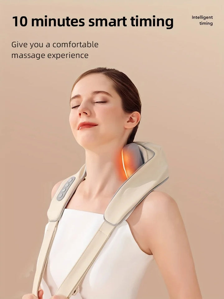 20W Neck And Shoulder Massager Wireless Shoulder And Back Kneading Massage Shawl Trapezius Neck Cervical masajeador