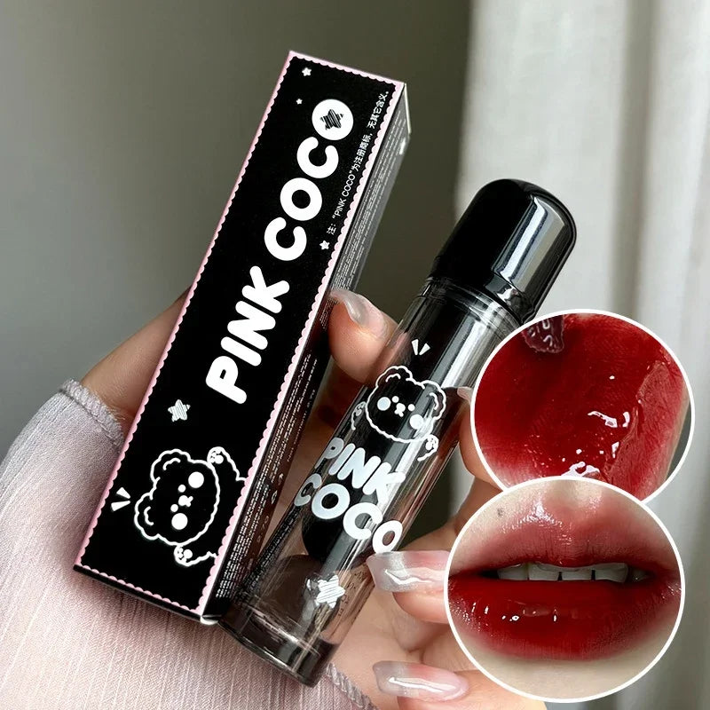 Dark Red Brown Mirror Lip Glaze