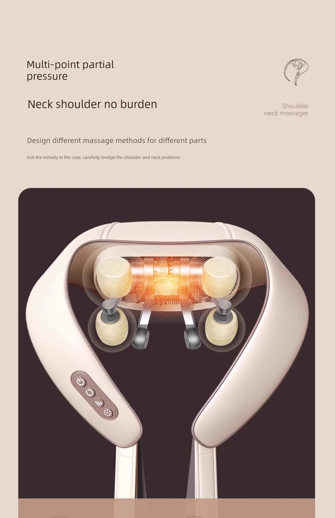 Mini Shoulder and Neck Massage Instrument Trapezoid Muscle Waist Back Neck Waist Back Neck Shoulder Neck Massager Acupuncture Massage