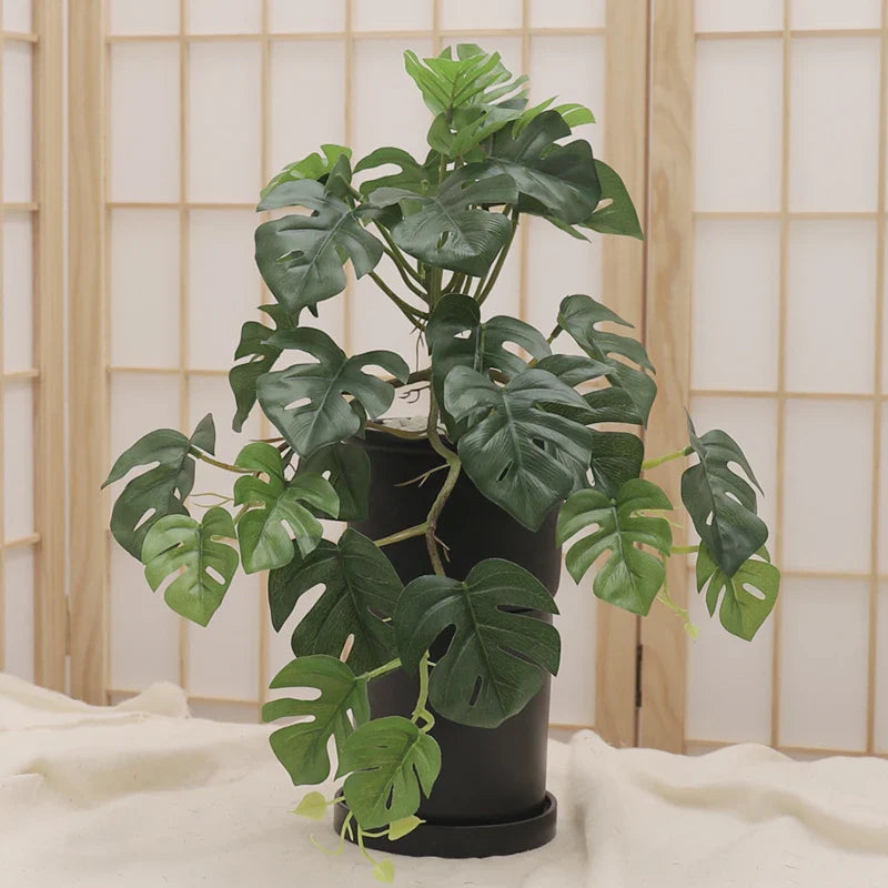 Artificial Turtle Back Leaf Plant Décor
