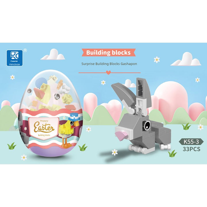 Building Blocks Capsule Toy Funny Blind Box Kindergarten Birthday Small Gift Easter Gift Puzzle Egg Capsule Toy Toy Animal Egg