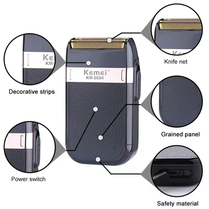 Kemei KM-2628 KM-678 KM-2024 Professional Electric Hair Clippers Beard Clipper Rechargeable Men's Shaver Hair Trimmer Kit