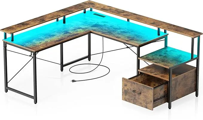Office Desk with File Drawer