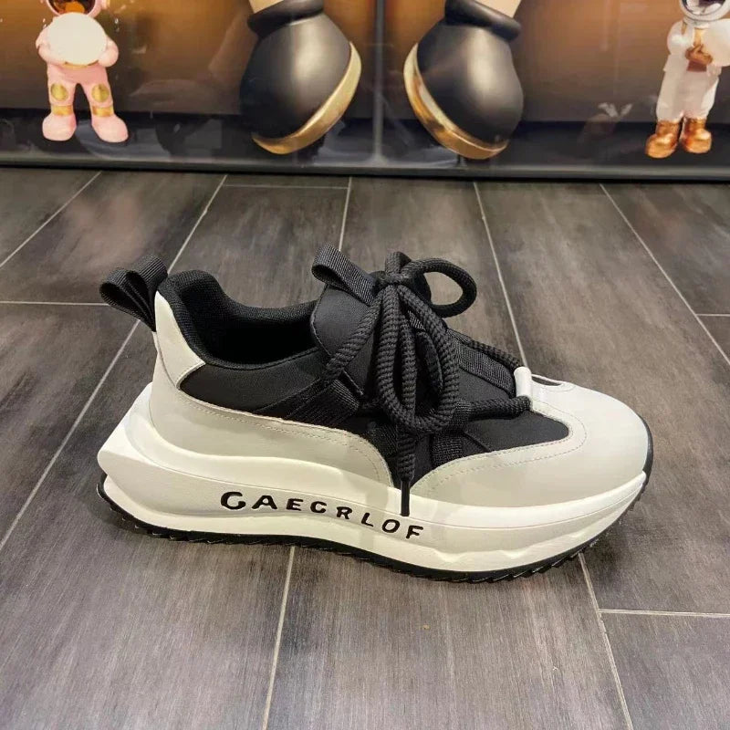 Men Thick Sole Elevated Shoes  Season Comfortable Versatile Breathable Non Slip Sports Shoes Outdoor Travel Casual Shoes