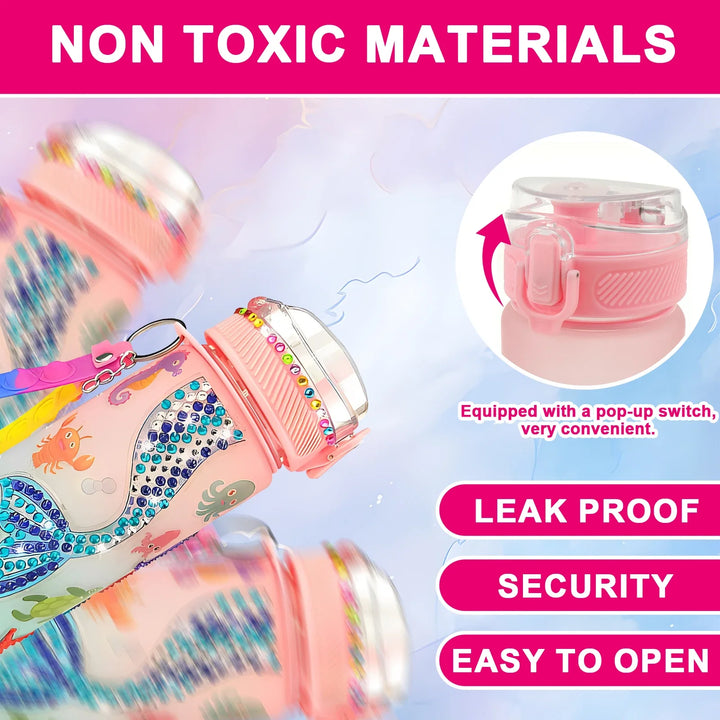 Kids DIY Colorful Sports Water Bottle