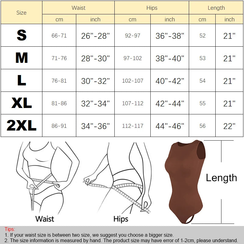 MISSMOLY Bodysuits Sexy Sleeveless Crew Neck Shapewear Thong for womens Waist Trainer Tanks Tops Slim Tummy Control Body Shaper