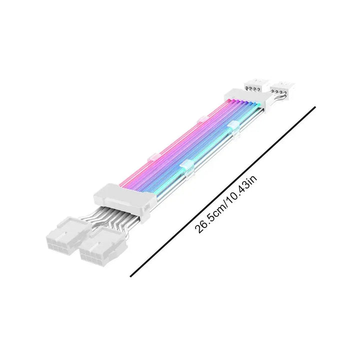 ARGB PSU Power Supply Extension Cable 24 Pin Motherboard Extension Cable graphics card 8-Pin 6+2Pin RGB glow extension cable