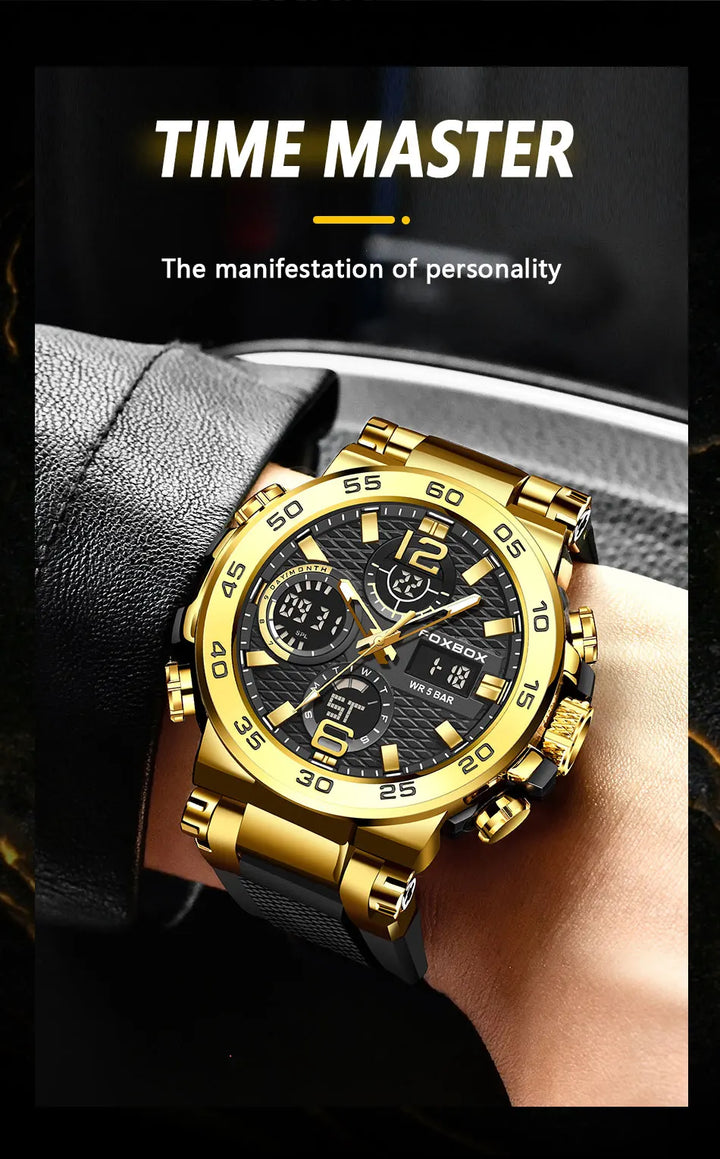 LIGE Luxury LED Display Men Wristwatches Fashion Luminous Sport Man Watch Waterproof Calendar Quartz Watch Mens Montres Hommes