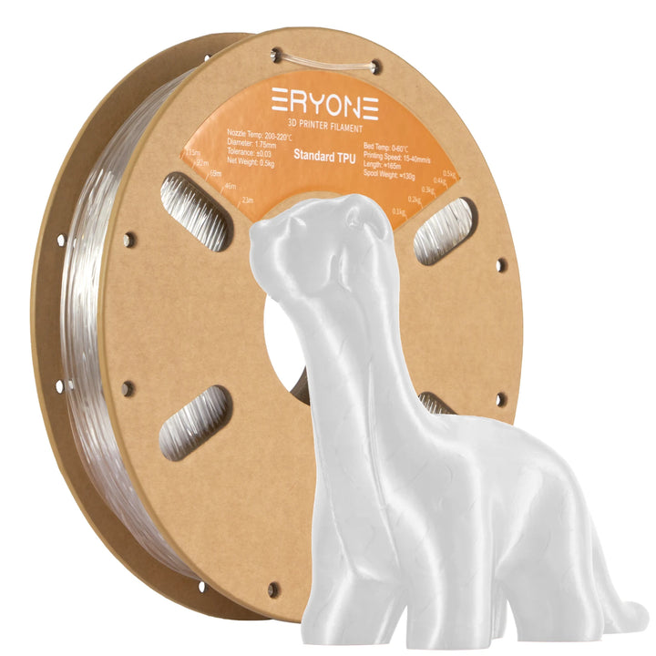 Eryone Flexible TPU Filament 1.75mm 3D Printing TPU Filament for 3D Printer 1 Spool 0.5kg New Arrival Fast Shipping