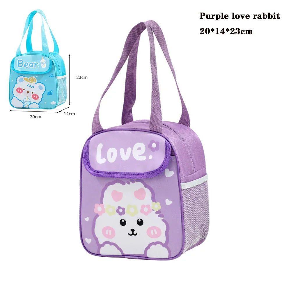 Thermal Bag Food Storage bag Student lunchbox cool bag for Children Food Container for Kids School small Thermal Lunch food Bag