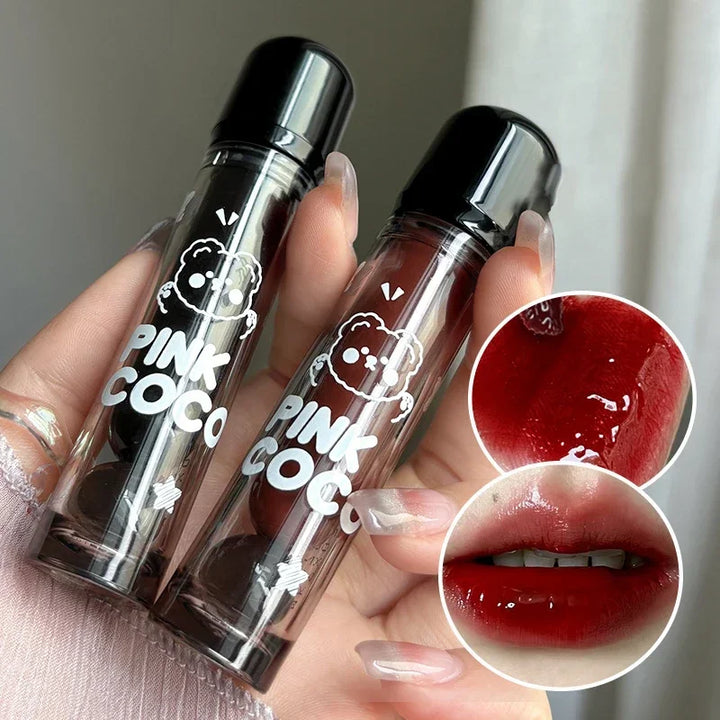 Dark Red Brown Mirror Lip Glaze