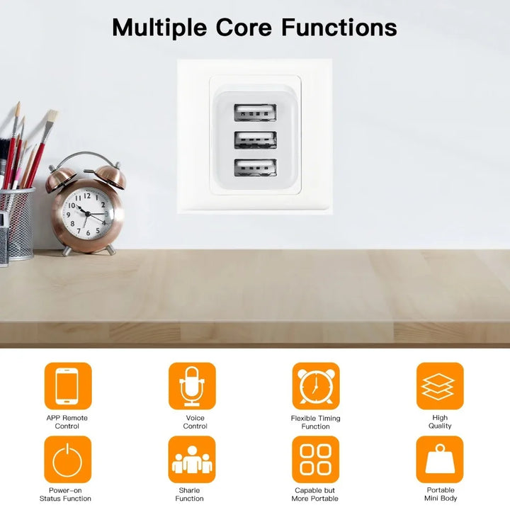 Tuya Smart for Zigbee WiFi Mini 1 2 3 USB Adaptor Switch 5V Micro USB Power Adaptor Smart Life Control Via Alexa Google Home