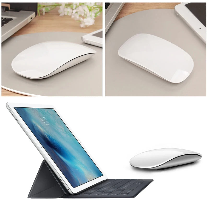 Wireless Bluetooth Silent Magic Computer Mouse Dual-Mode Rechargeable Touch Slim Ergonomic PC Mice For Apple Macbook Microsoft