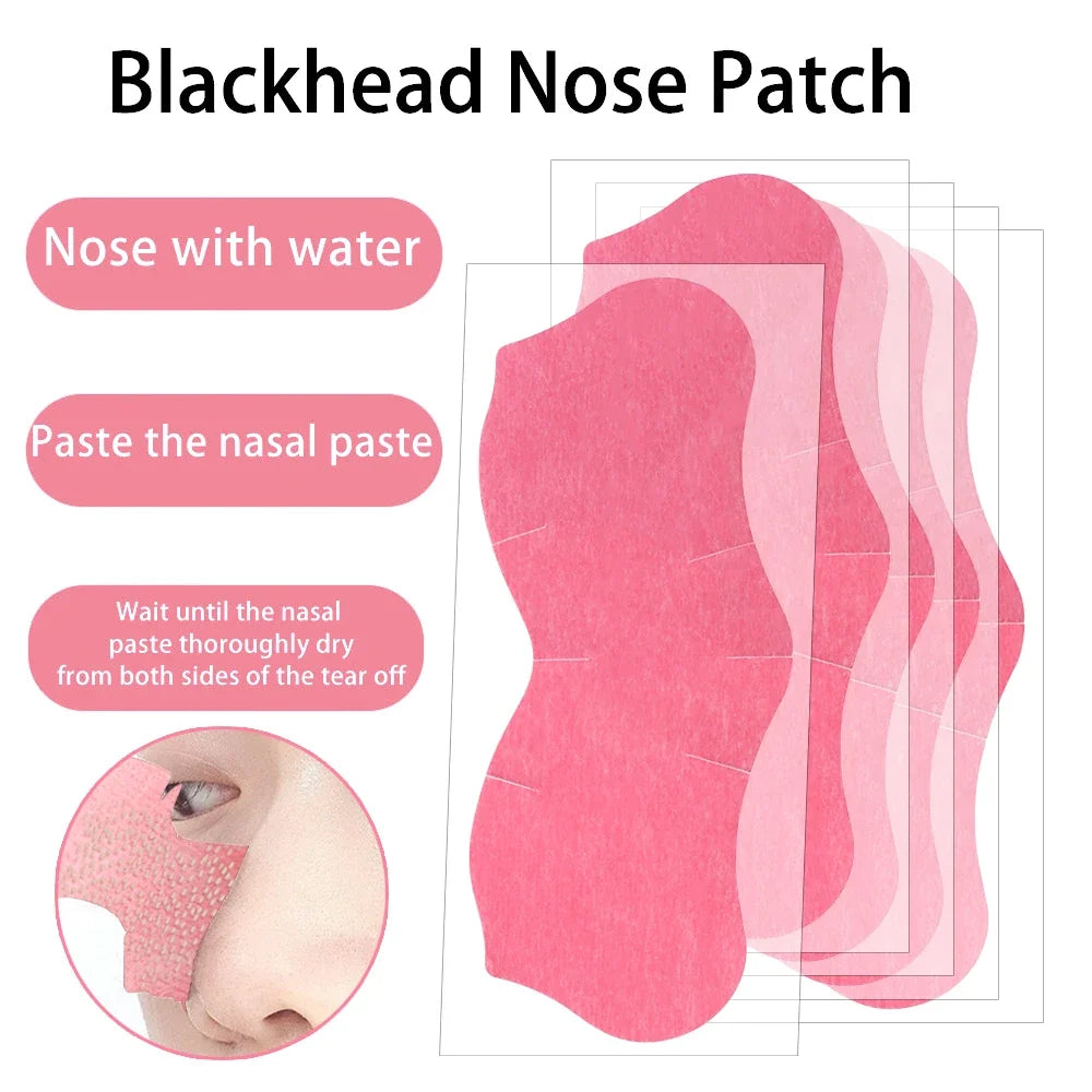 Peel Off Nose Blackhead Remover Strips Deep Cleansing Shrink Pore Acne Treatment Mask Nose Patches Face Skin Care Beauty Tools