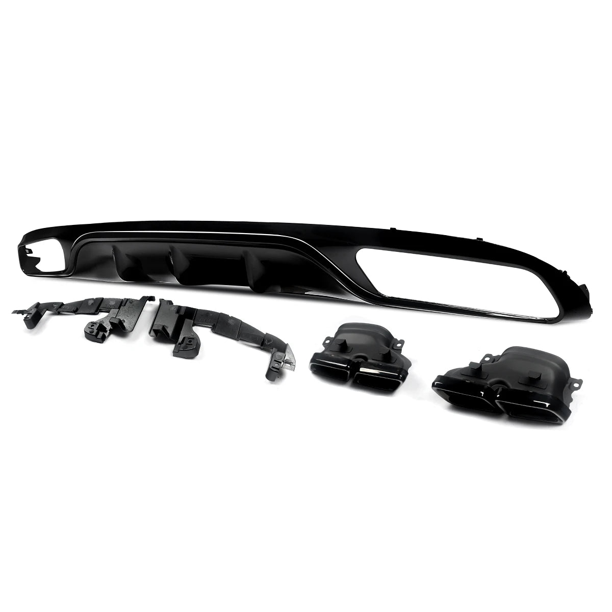 AMG Style Rear Diffuser With Exhaust Tip for Mercedes-Benz E-Class W213 2016-2020