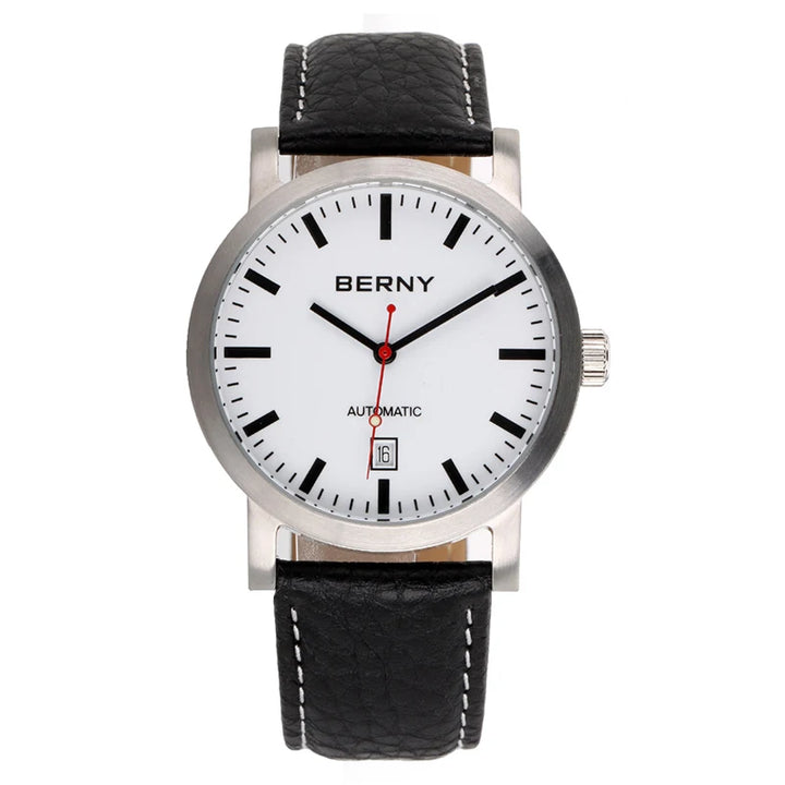 BERNY Watch for Men Mechanical Automatic Watches Seagull Luxury Brand Male Clock Water Resistant Swiss Railway Men's Wristwatch