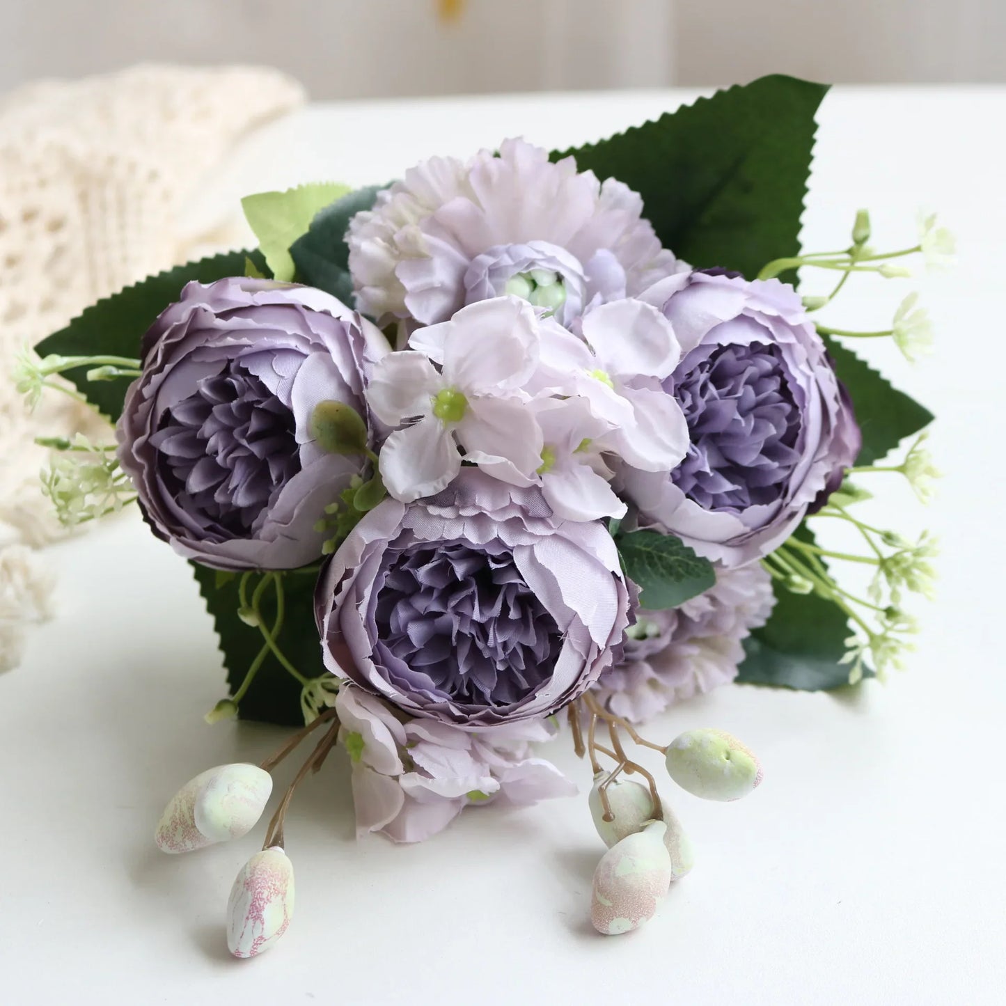 Artificial Peony Rose Bouquet