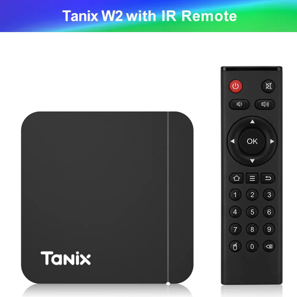Tanix W2 Smart TV Box Android 11 Amlogic S905W2 4GB 64GB Support AV1 Dual Wifi  Media Player TVBOX Set Top Box 32GB 2GB 16GB