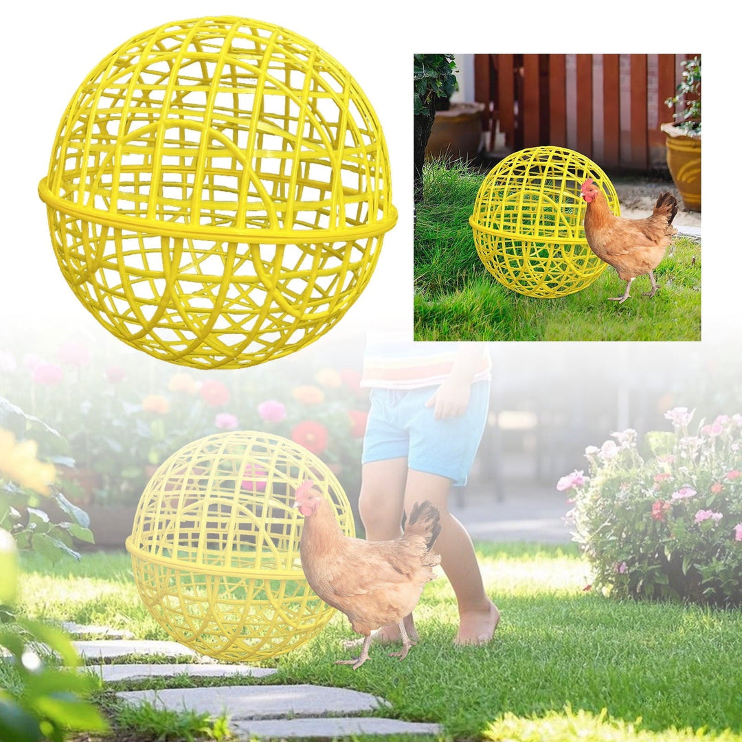 Simple Movable Chicken Ball Cage Rolling Orb Mobile Poultry Enclosure Round for Chicks Rabbits Birds Outdoor Backyard Farms- Prevents Dog Bites Horse Trampling C