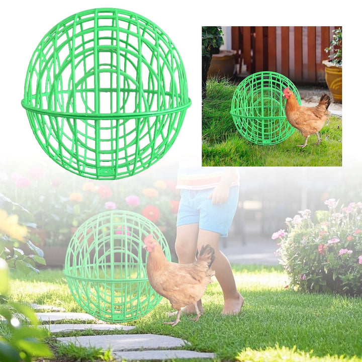 Simple Movable Chicken Coop, Chicken Ball Cage Rolling Orb Mobile Poultry Enclosure Round , Prevents Dog Bites Horse Trampling D