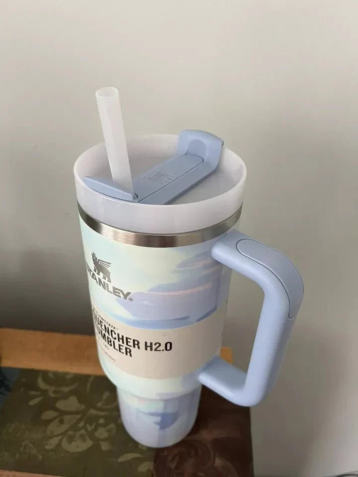 Stanley Quencher H2.0 Cool Serene Brushstroke Tumbler