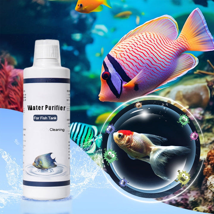 Today's Deals! Water Purifier Freshwater Aquarium Fish Tank Water Clarifier, Cleaning Agent, Water Quality Purifier, Cleaning Cloudy Water, Water Clarifying Agent Flocculant (150 ml)