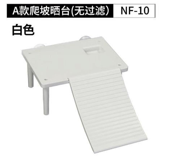 Tortoise Basking Platform Reptile Cave Hideout Turtle Tank Aquarium Accessories for Leopard Geckos Frogs and Small Bearded Dragons