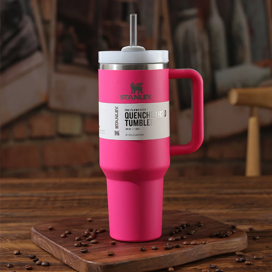 Pink Stanley Quencher Tumbler 40 OZ