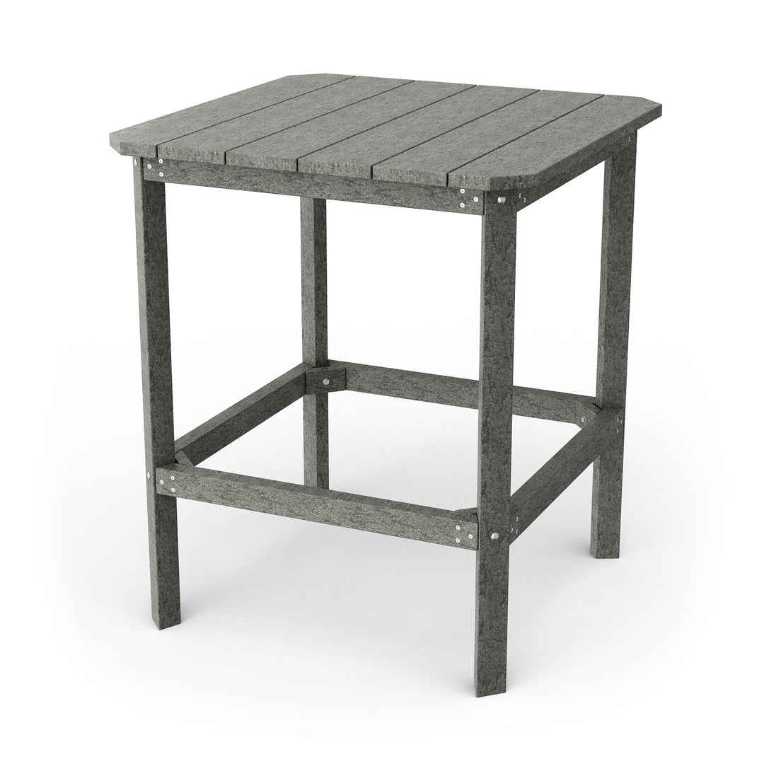 Wildridge Classic 40" High Bar Table, Dark Gray - Outdoor Weather Resistant Recycled Plastic Furniture for Patio