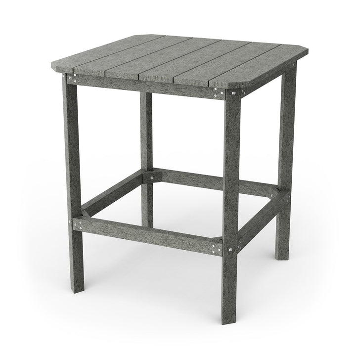 Wildridge Classic 40" High Bar Table, Dark Gray - Outdoor Weather Resistant Recycled Plastic Furniture for Patio