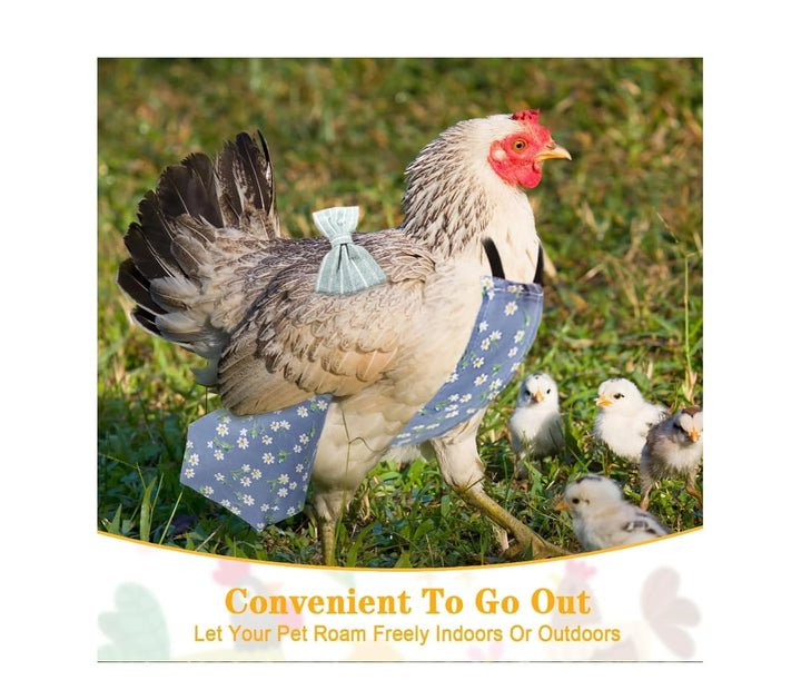 Pet Diaper Nappy Poultry Cloth for Goose Duck, Chicken Fashionable, Blue