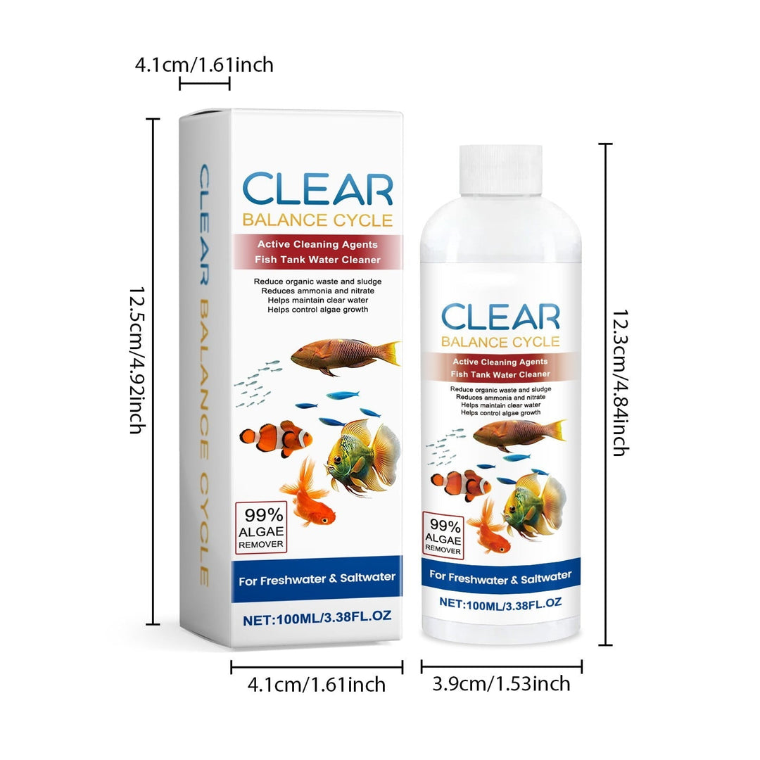 XY Department Store Fish Tank Water Clarifier Cleans Fish Tank Stains And Sludge To Make The Water Clear And Control Growth 100ml