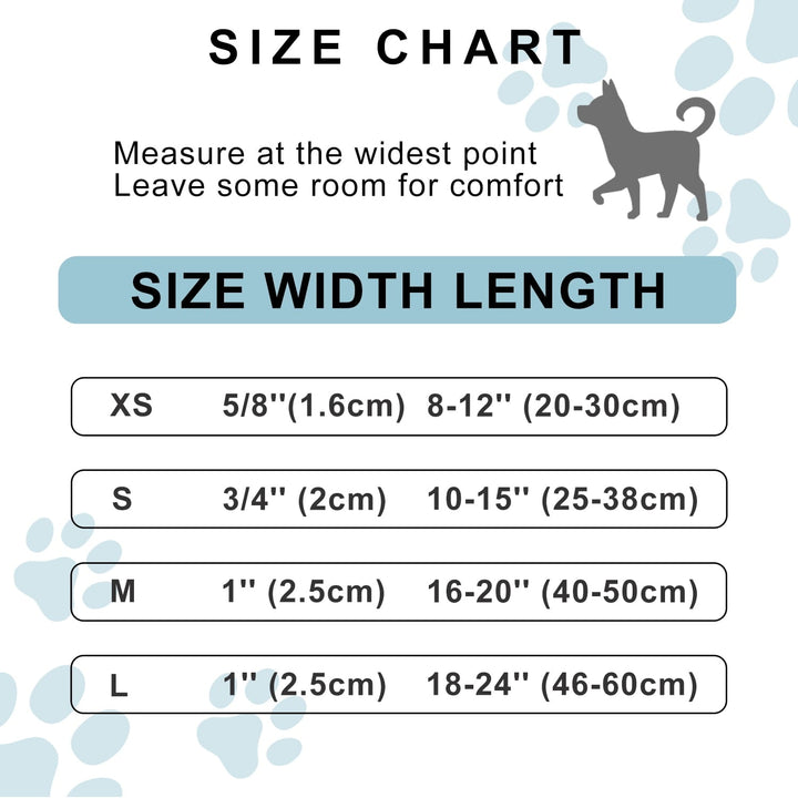 BRIOPAWS 2 Pack Reflective Dog Collar,Soft Neoprene Padded Dog Collar with Quick Release Buckle,Adjustable Breathable Pet Collar for Small Dogs(S,Blue)