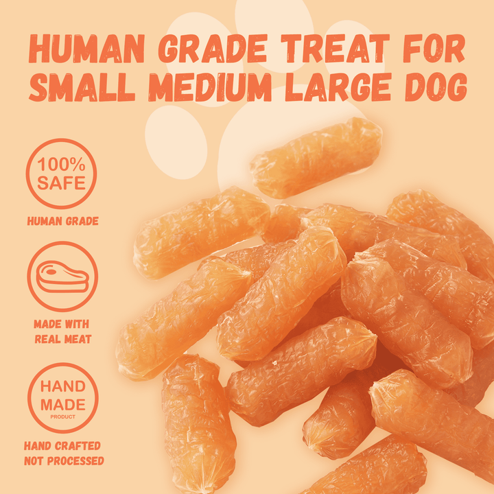 Pawmate Chicken Sausage Dog Treats, Natural Protein Rich Treats for All Dogs, 11oz