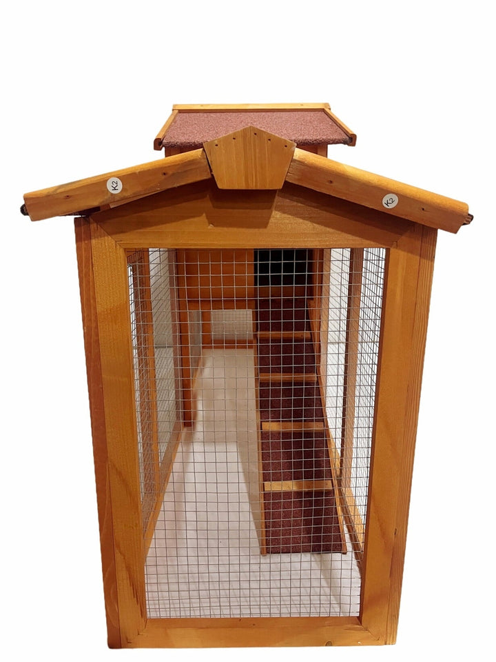 Sturdy Outdoor Chicken Coop for Playground Safety - Portable Poultry Pen with Locking Door, Ventilated Shelter, and Predator-Proof Design for Backyard Flocks