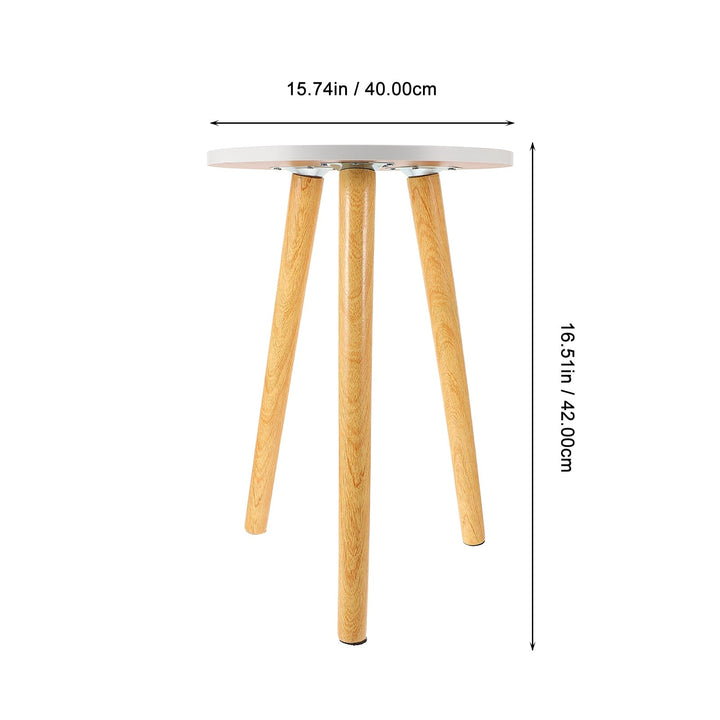 Raindrops 1Pack Round Tea Table White Dense Board Storage for Living Room Nordic Style