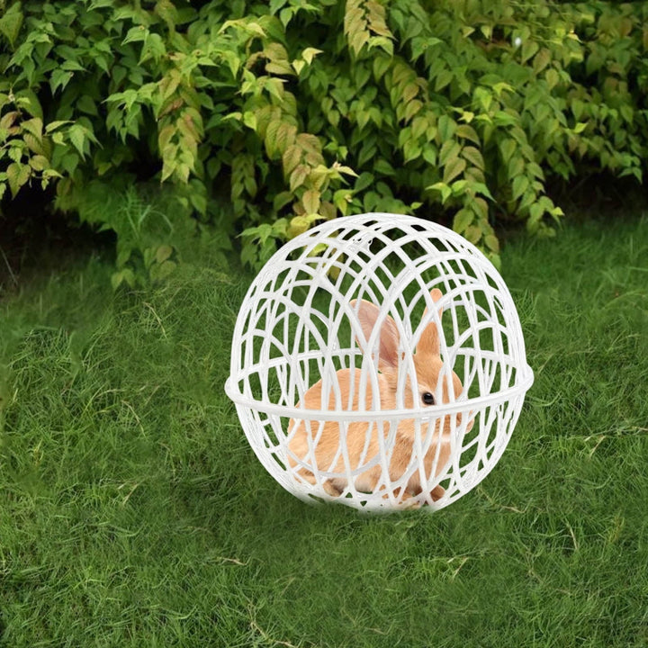 Ball-Shaped Movable Chicken Coop, Outdoor Rollable Round Chicken Cage, Pigeon Rabbits Duck Safe Walking Net, Chicken Safety Ball Cage for Pet Safety Outdoor Farm Use,7.87 in - 1PCS