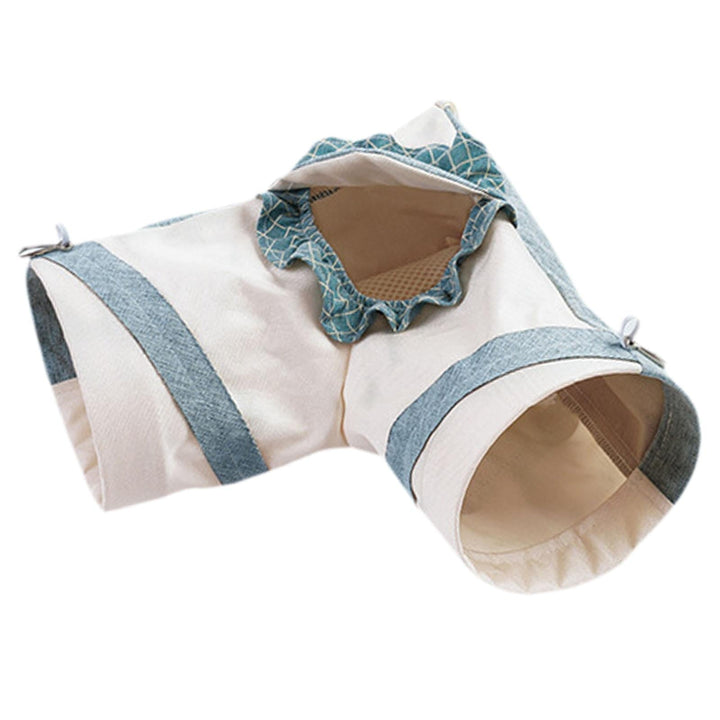 TOOYFUL Guinea Pig Tunnel Cave Self Entertainment Portable Corner Tunnel Hamster Hideout Toy for Chinchilla Small Animals Ferret Mice L