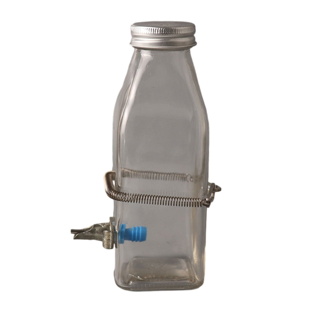 3.1in Metal Spring with 2 Clips for Hamster Rabbit Guinea Pigs Water Dispenser