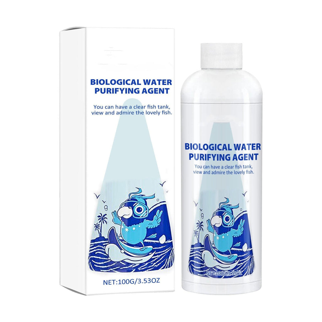 Rwvbm Aquarium Water Purifier & Algaecide Removes Moss,Powder & Waste Improves Water & Fish Health Safe for All Fish Tanks Easy-to-Use (1 Pack)
