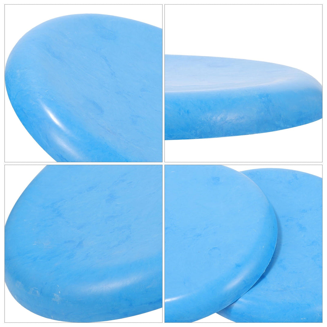 FONDOTIN 2 Set Round Plastic Stool Replacement Seats For Bar Stools Smooth Plastic For Home Kitchen Dining And Bars