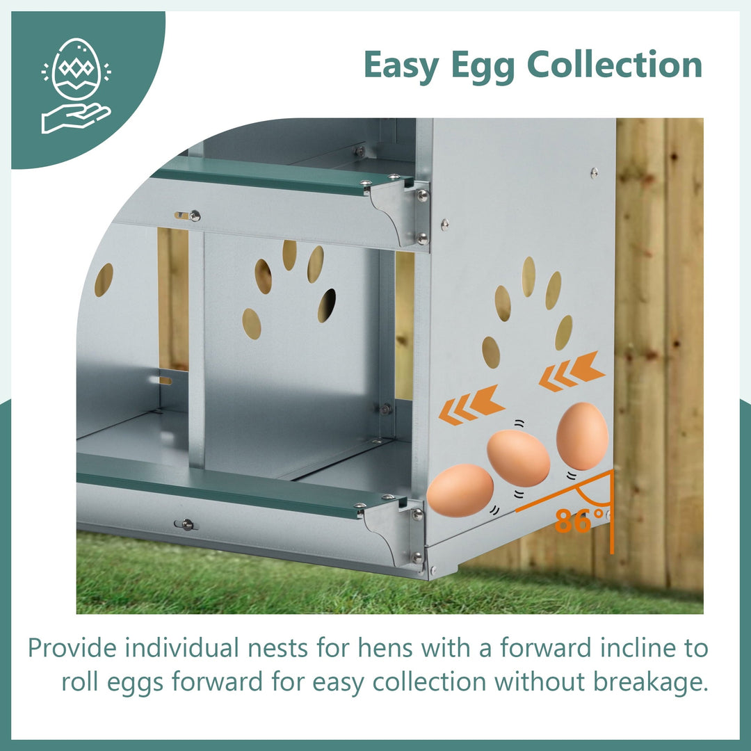 Chicken Nesting Box 8 Compartment Chicken Egg Laying Box Egg Collection